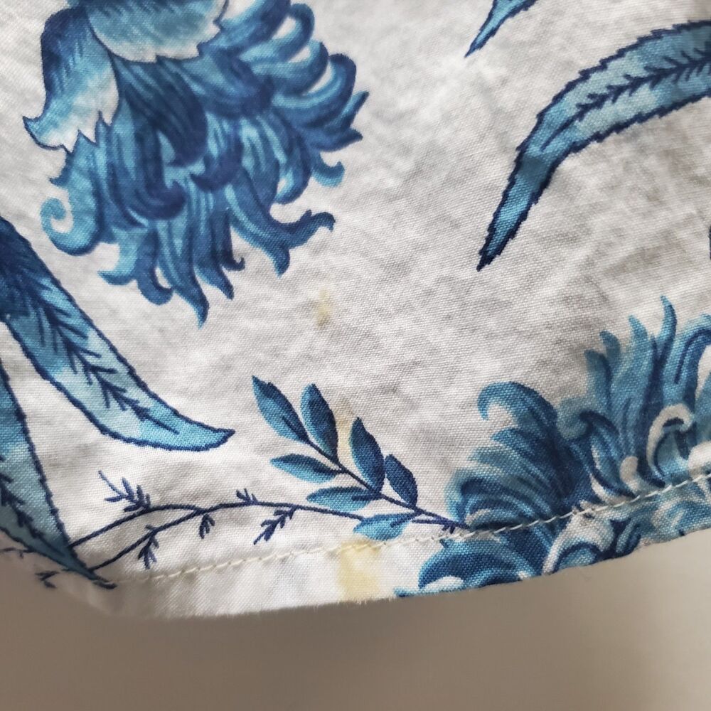 Janie and Jack Girls Dress Size 7 Blue Floral Midi Sundress Smocked Waist Cotton - Picture 7 of 11